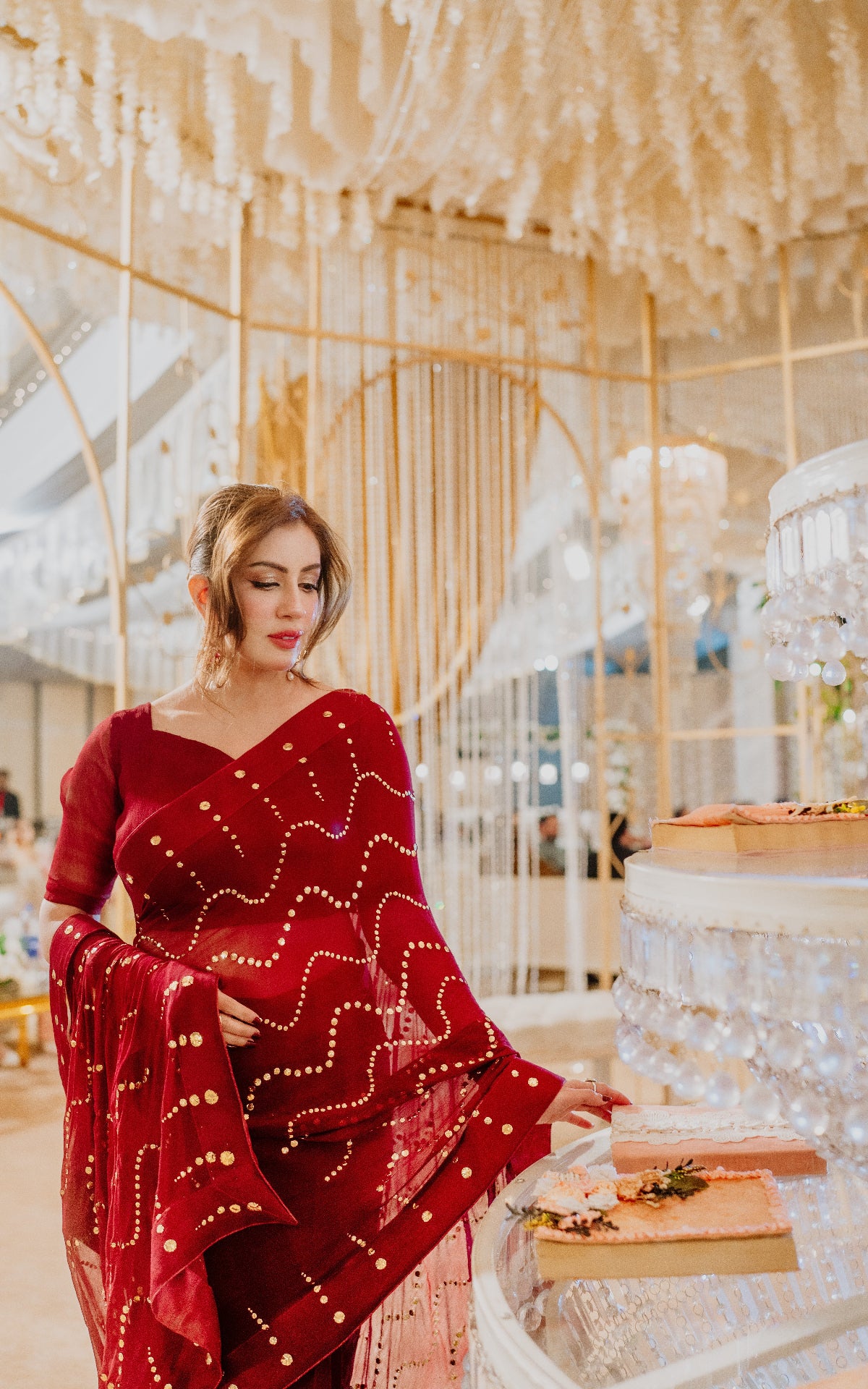 Mukaish Saree