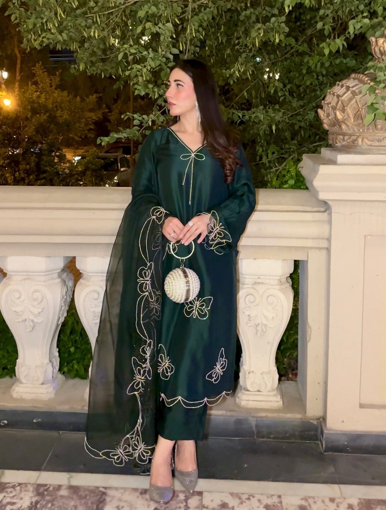 Emerald Butterfly Set