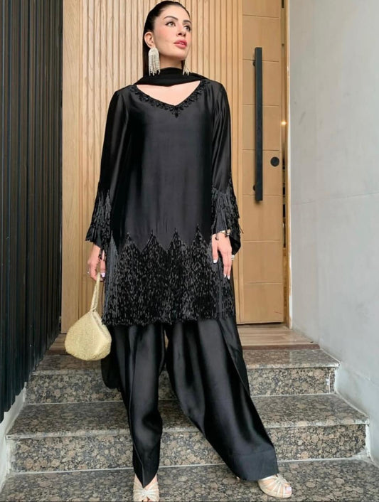 Fringes Shalwar Set